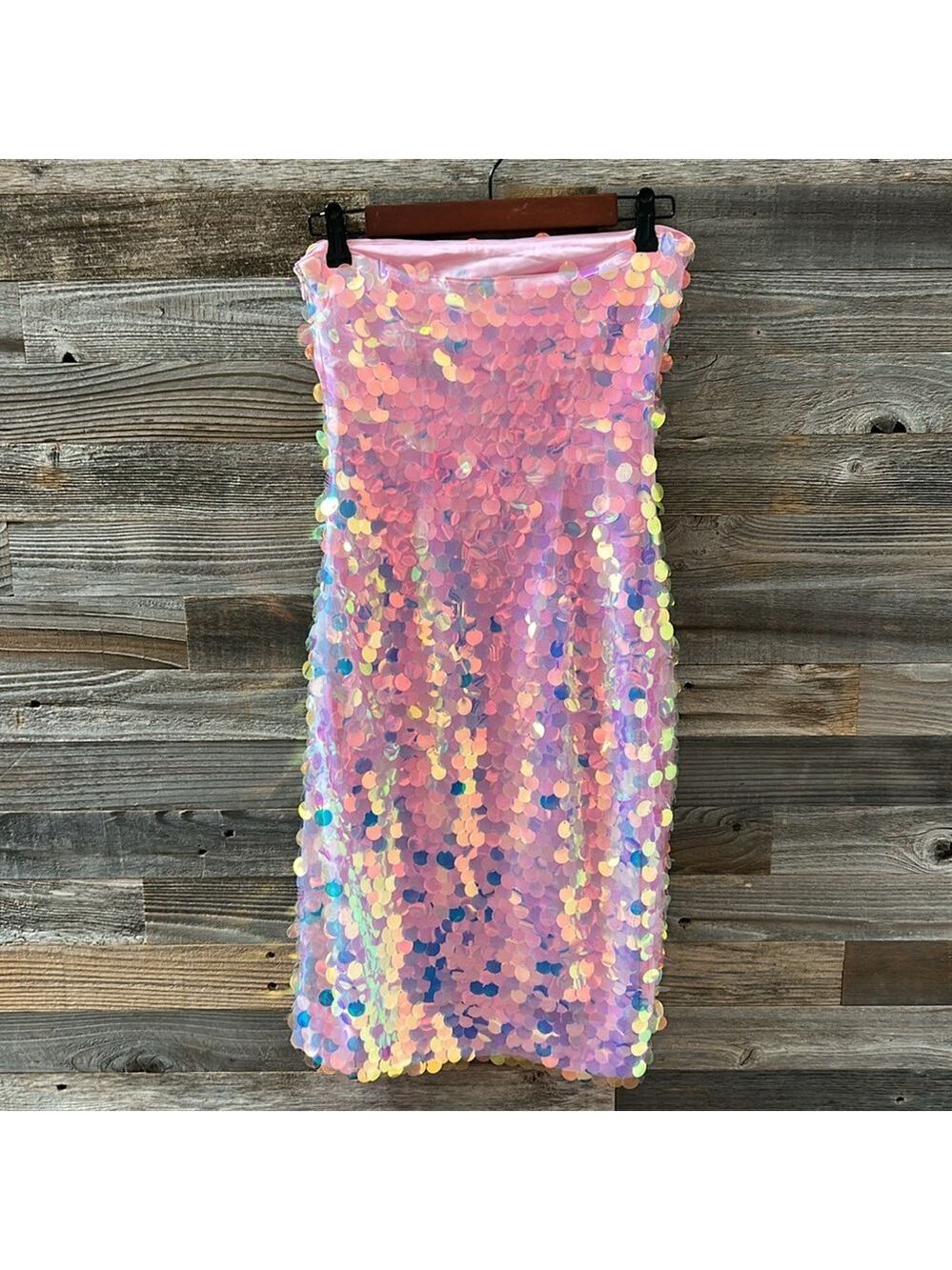 Susana Monaco Iridescent Sequin Midi Dress Size XS NWT - Picture 7 of 12